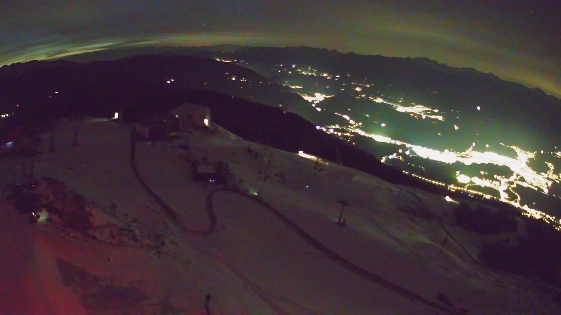Station de ski Kronplatz sommet | vue sur Brunico