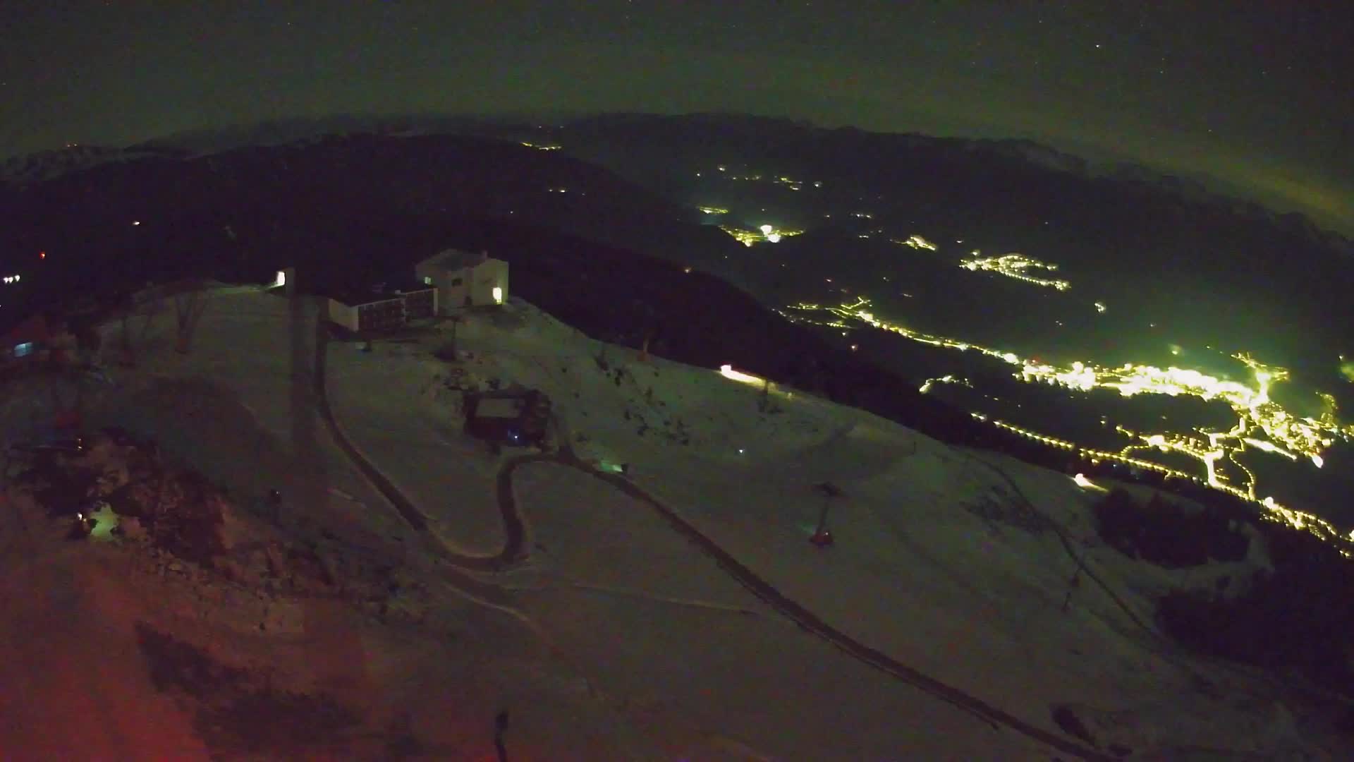 Station de ski Kronplatz sommet | vue sur Brunico