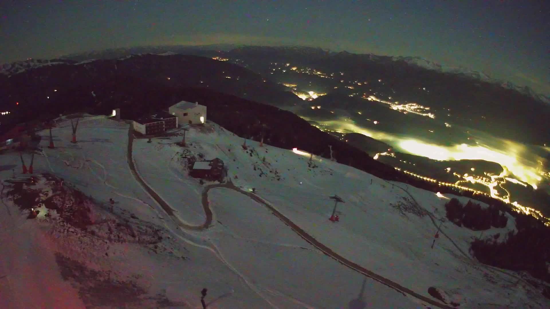 Kronplatz peak Ski resort | view to Bruneck