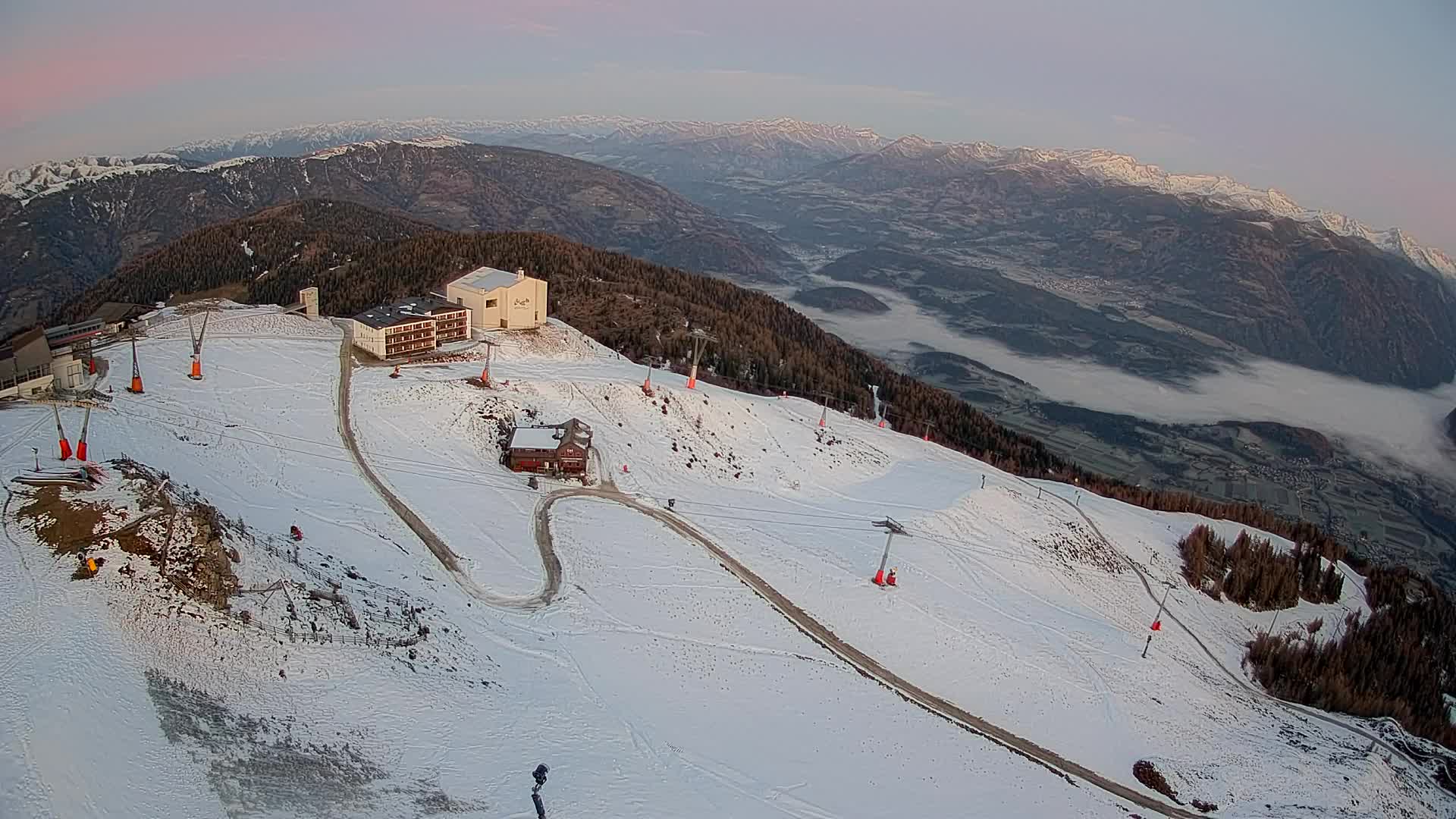 Kronplatz peak Ski resort | view to Bruneck