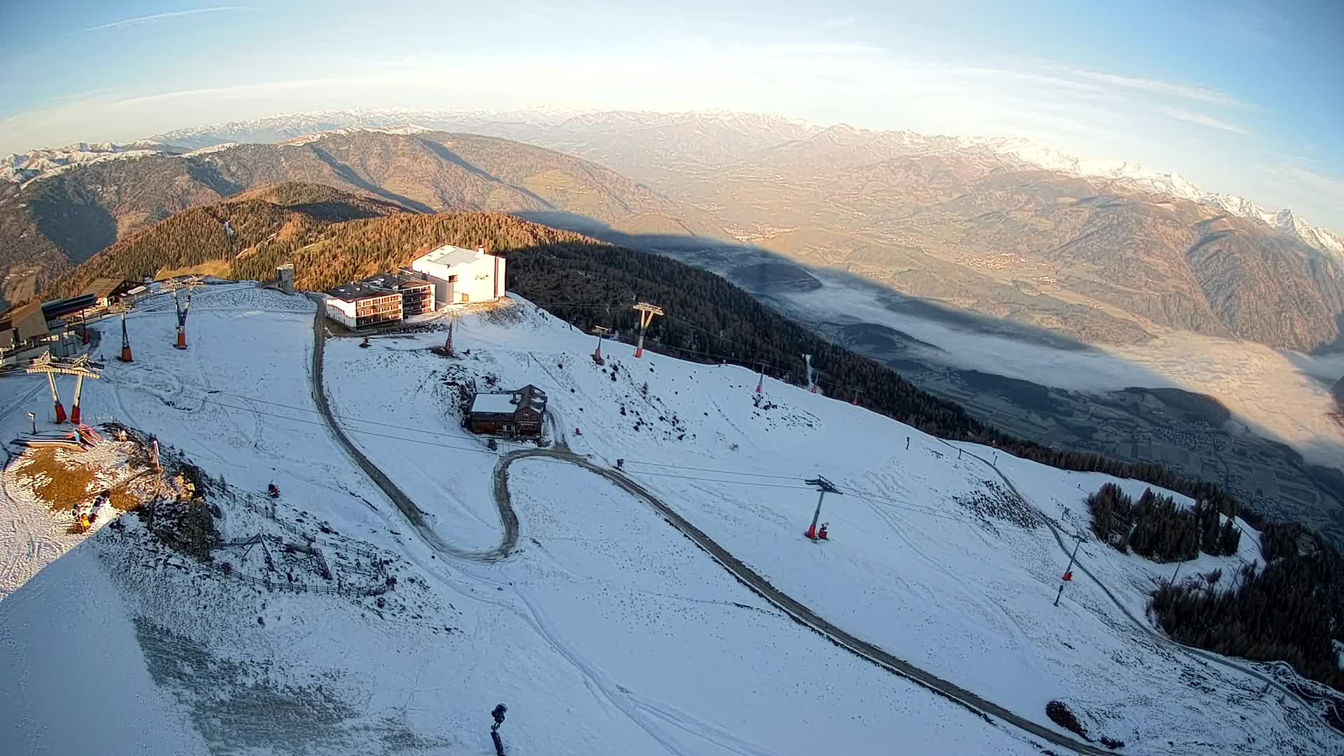 Smučišče Kronplatz – vrh | pogled na Bruneck