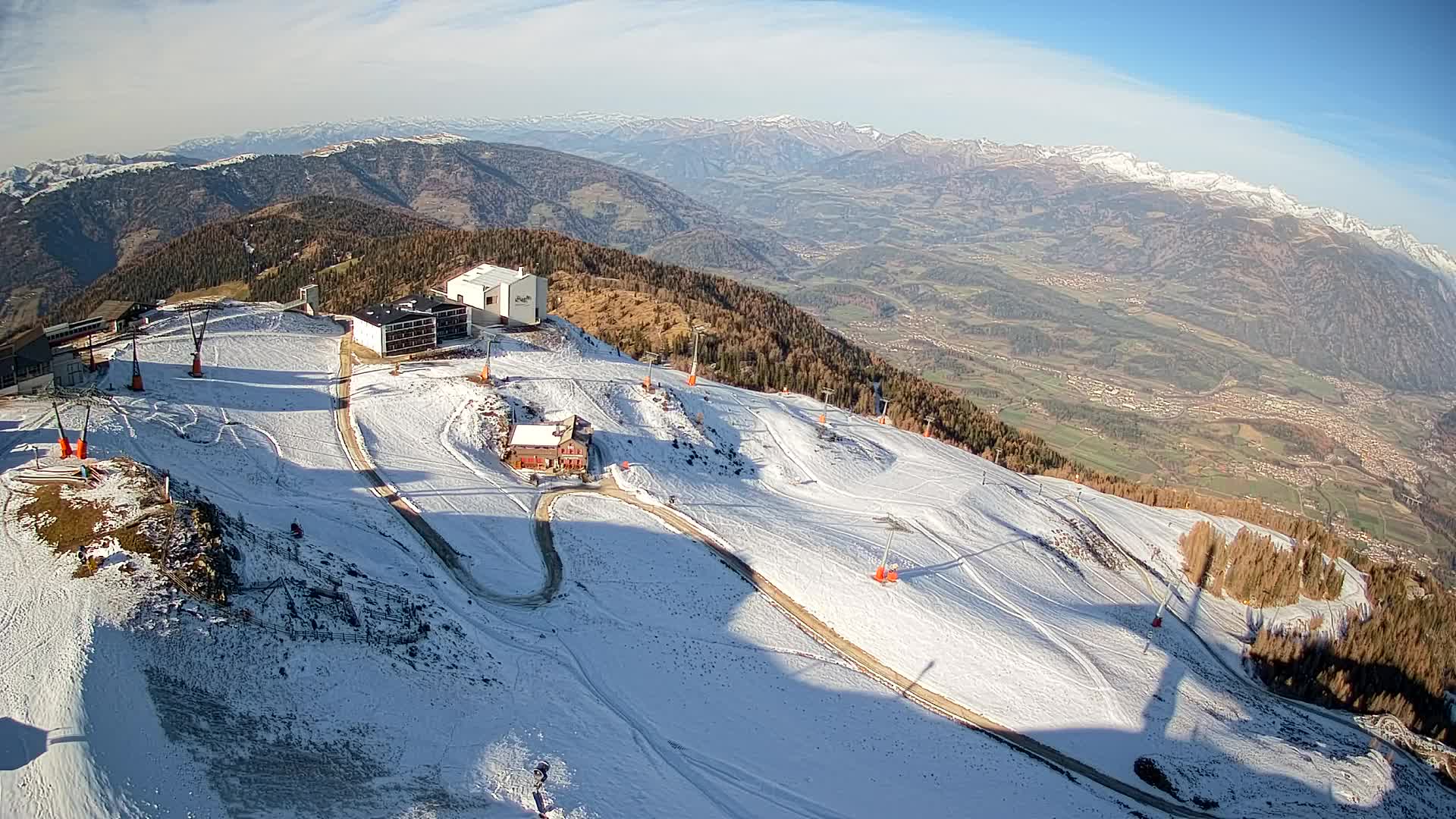 Kronplatz peak Ski resort | view to Bruneck