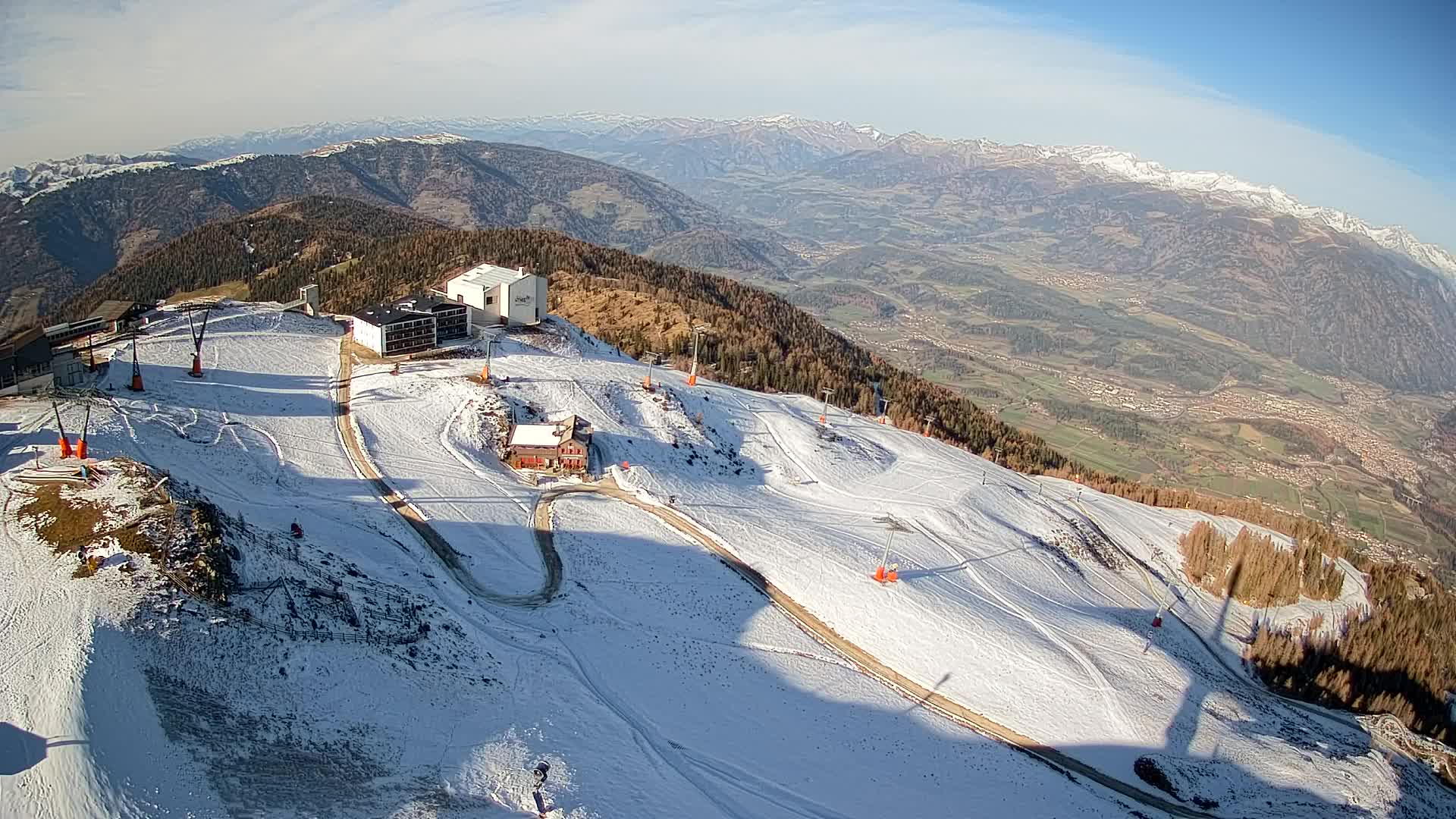 Kronplatz peak Ski resort | view to Bruneck