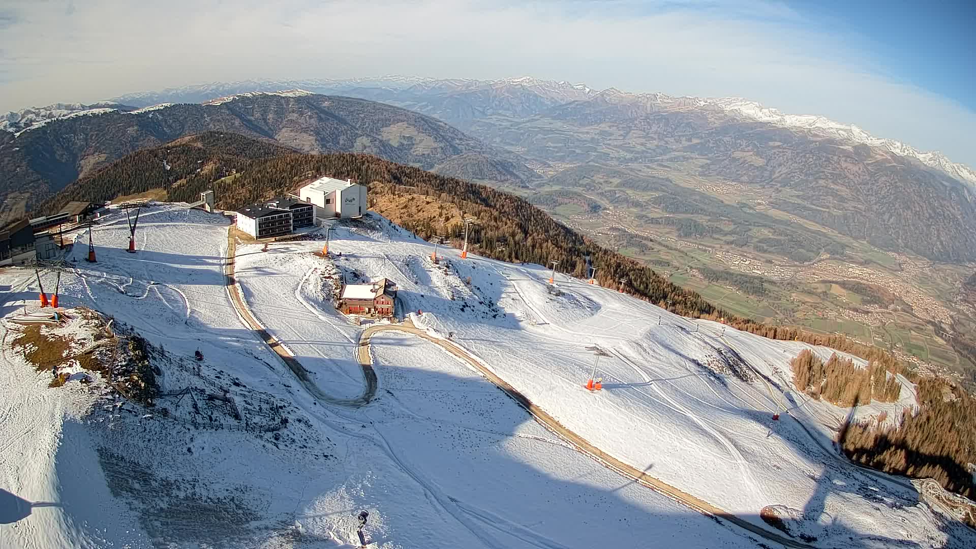 Smučišče Kronplatz – vrh | pogled na Bruneck