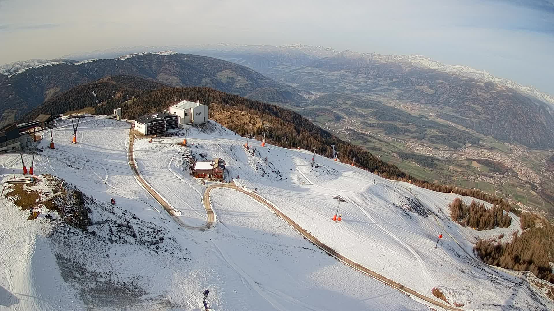 Smučišče Kronplatz – vrh | pogled na Bruneck