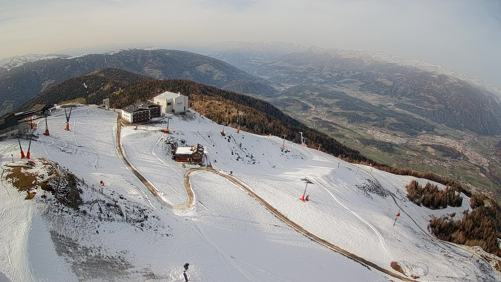 Kronplatz peak Ski resort | view to Bruneck