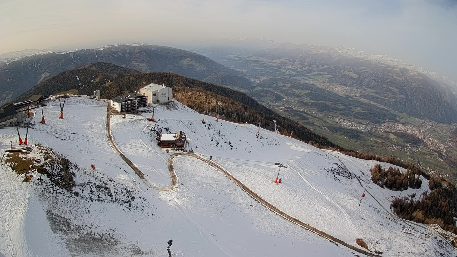 Kronplatz peak Ski resort | view to Bruneck