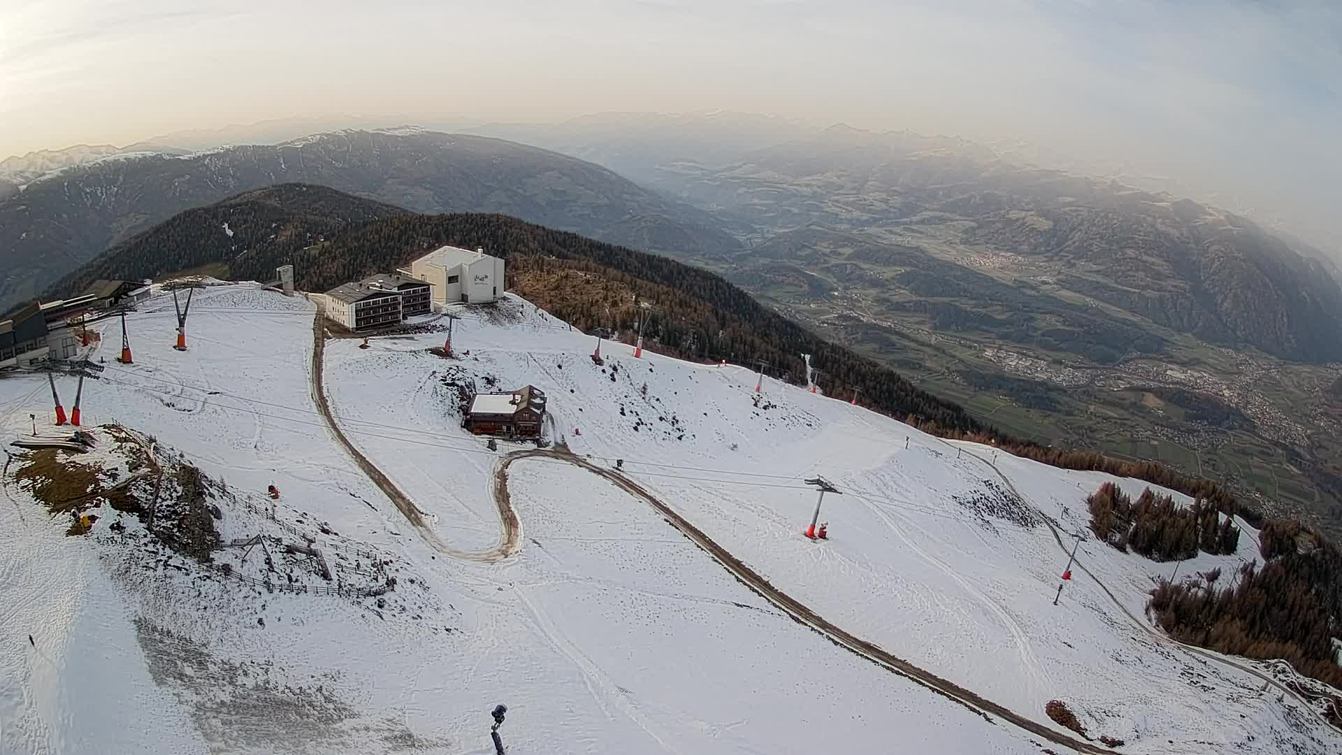 Kronplatz peak Ski resort | view to Bruneck