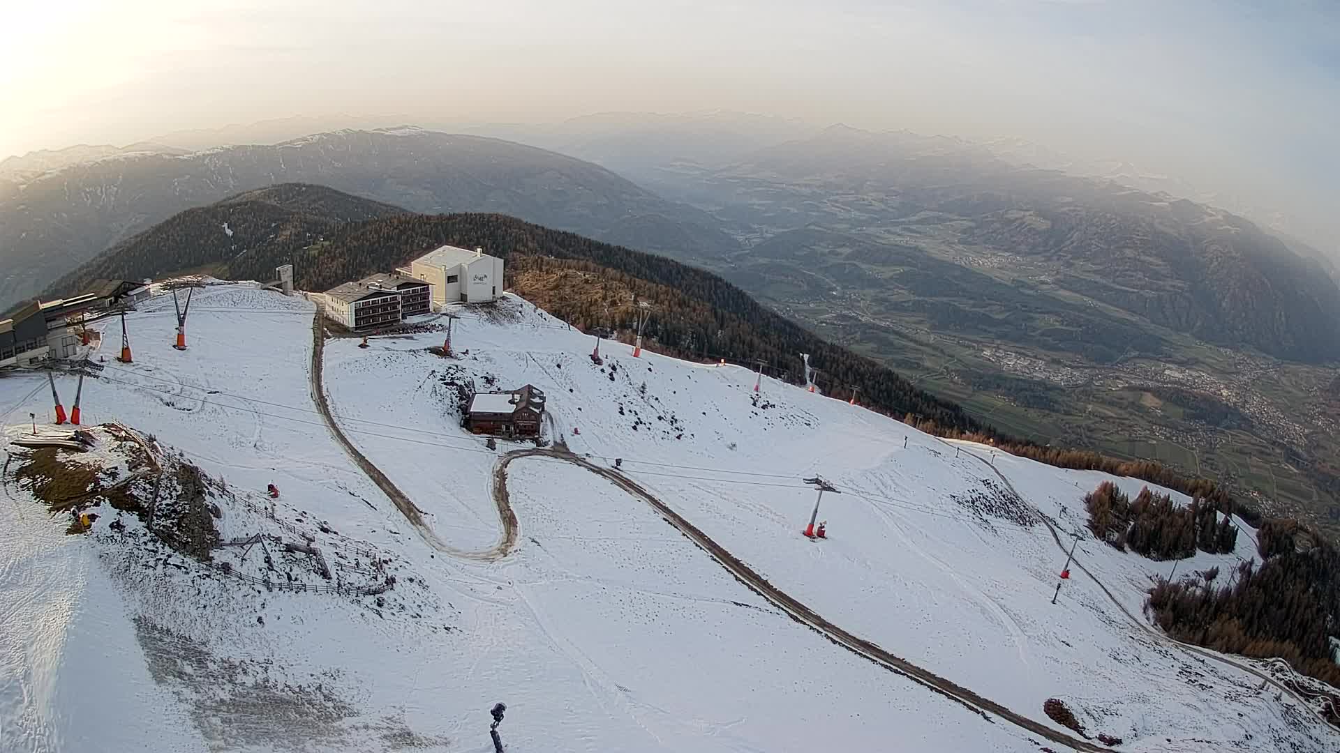 Kronplatz peak Ski resort | view to Bruneck