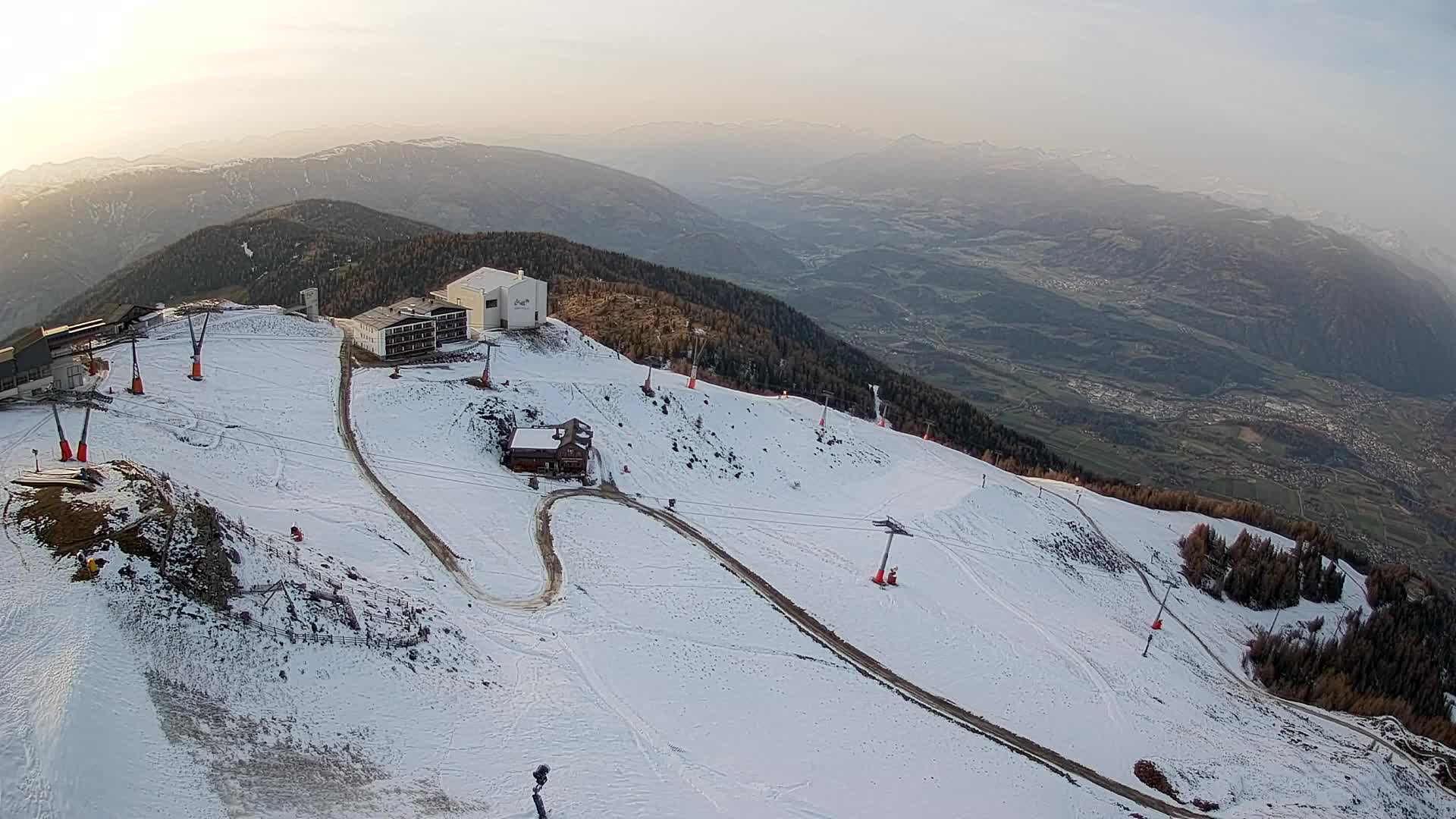 Kronplatz peak Ski resort | view to Bruneck
