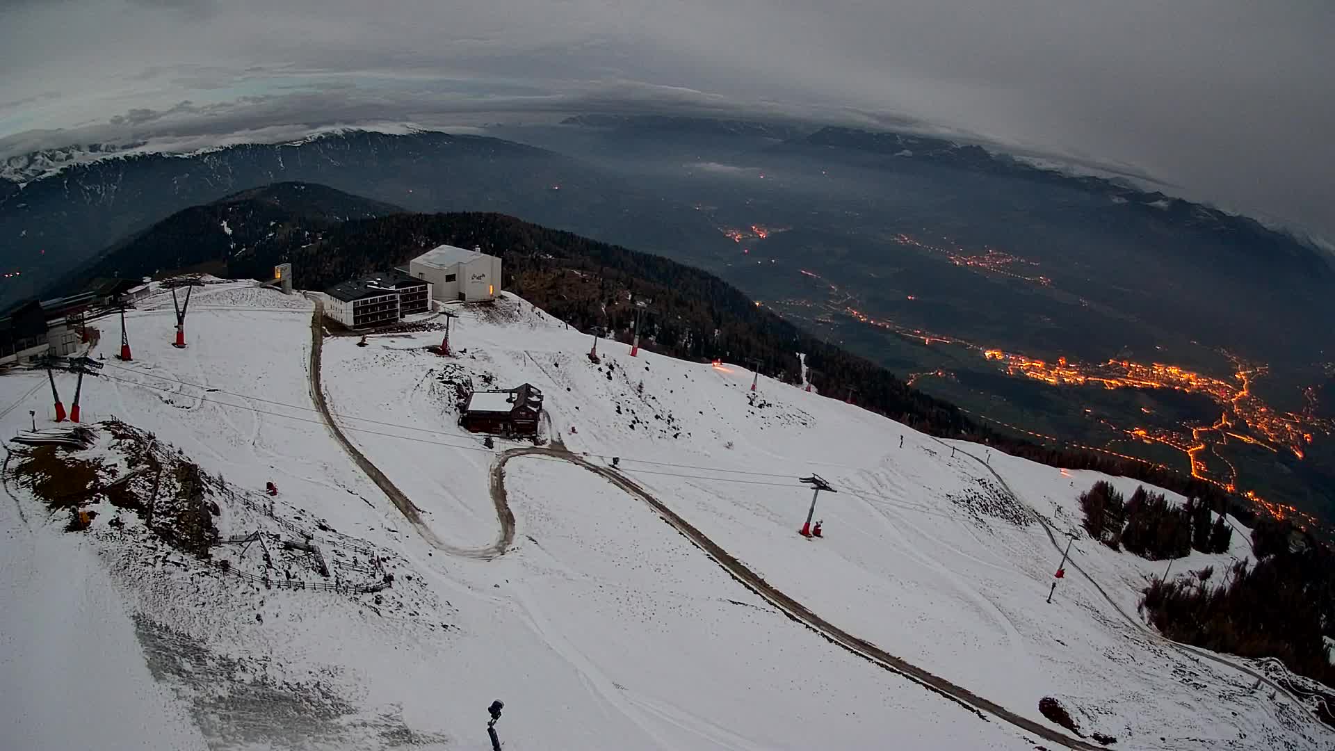 Kronplatz peak Ski resort | view to Bruneck