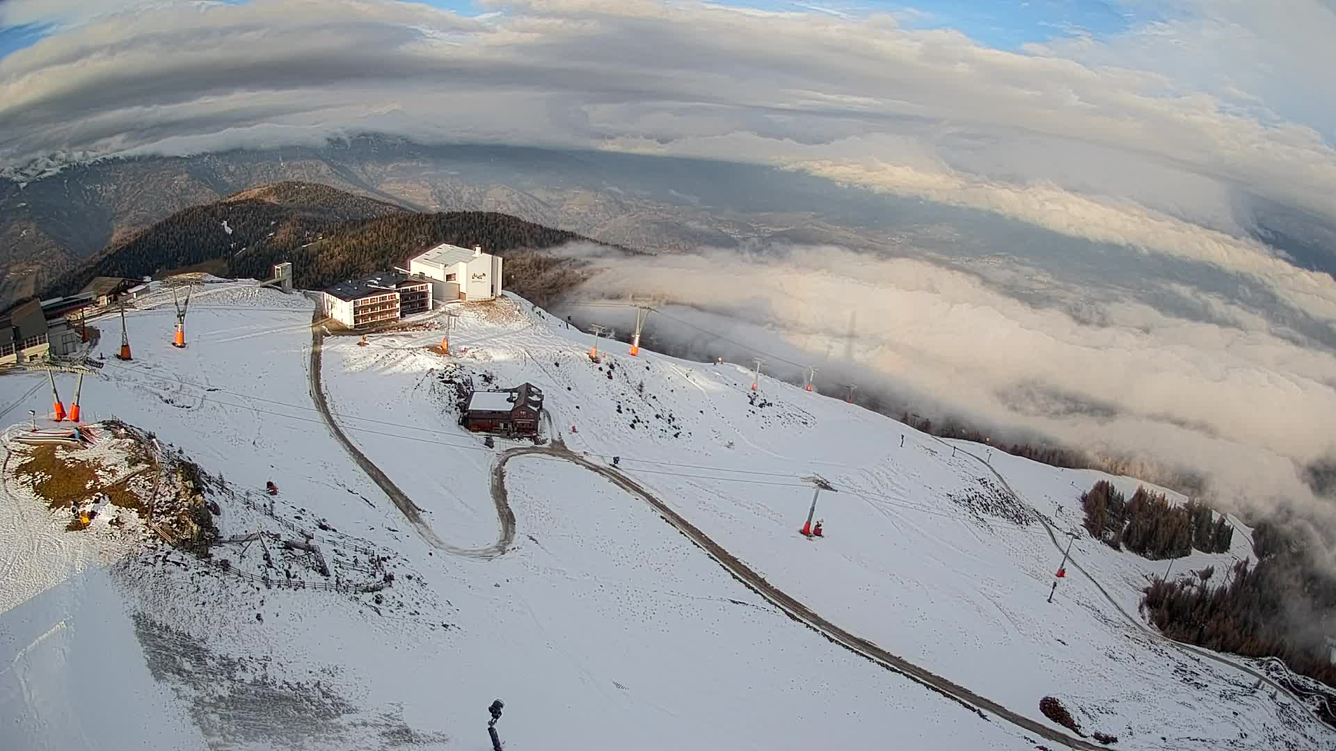 Smučišče Kronplatz – vrh | pogled na Bruneck