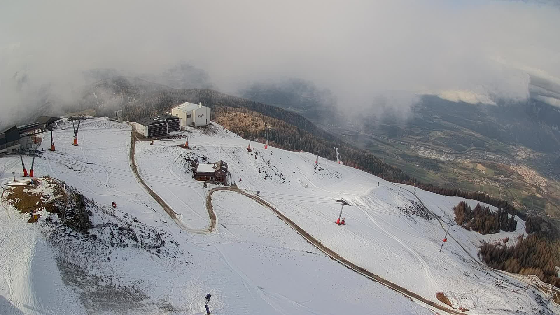 Smučišče Kronplatz – vrh | pogled na Bruneck