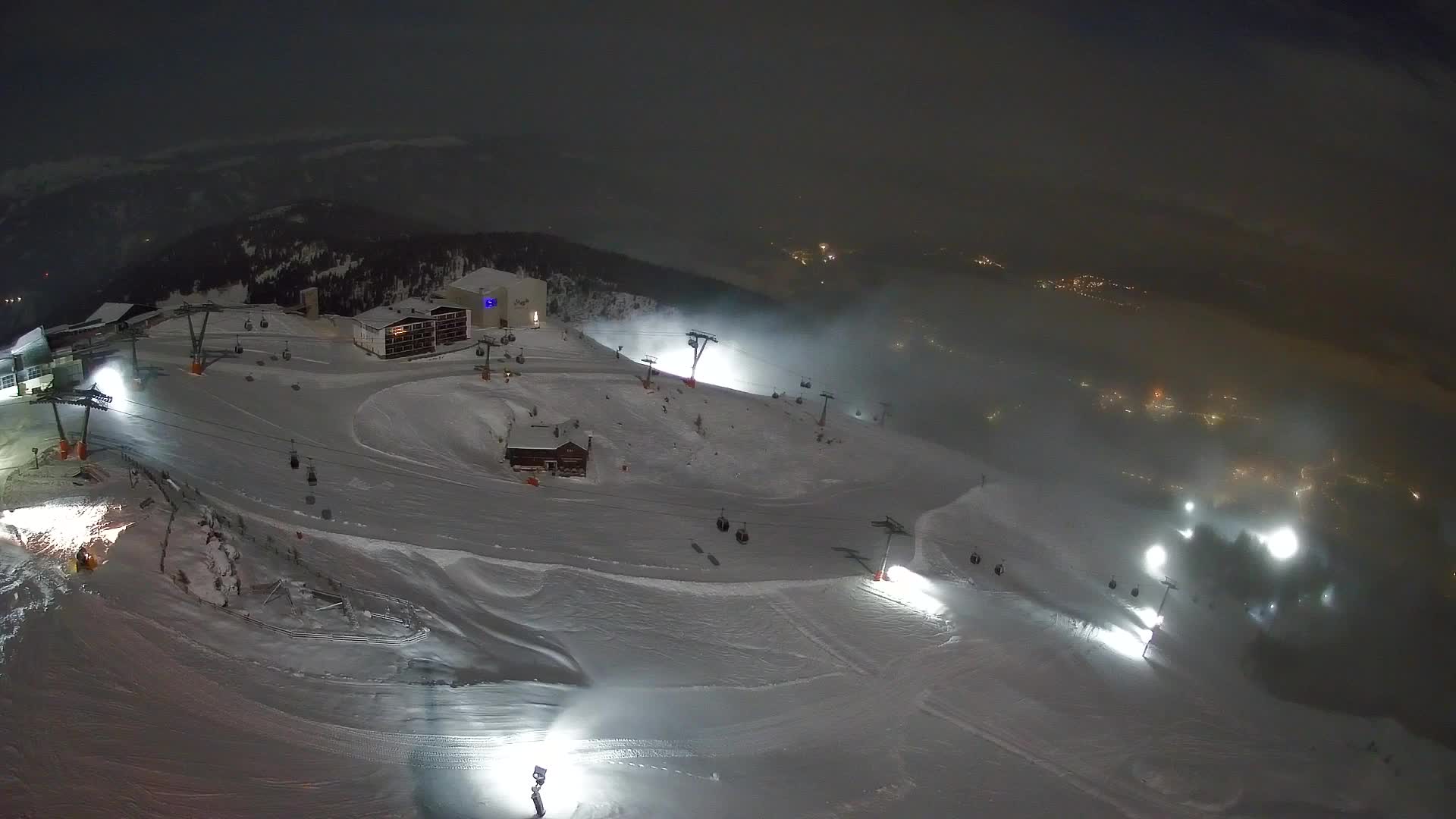 Station de ski Kronplatz sommet | vue sur Brunico