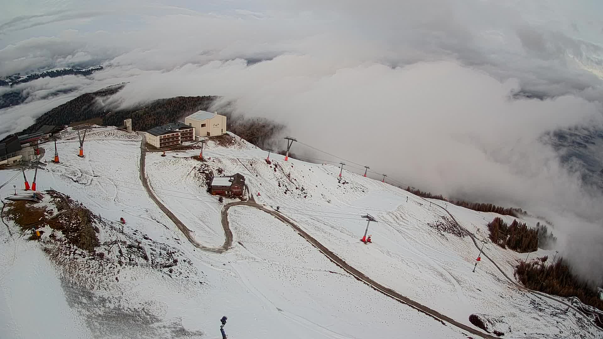 Smučišče Kronplatz – vrh | pogled na Bruneck