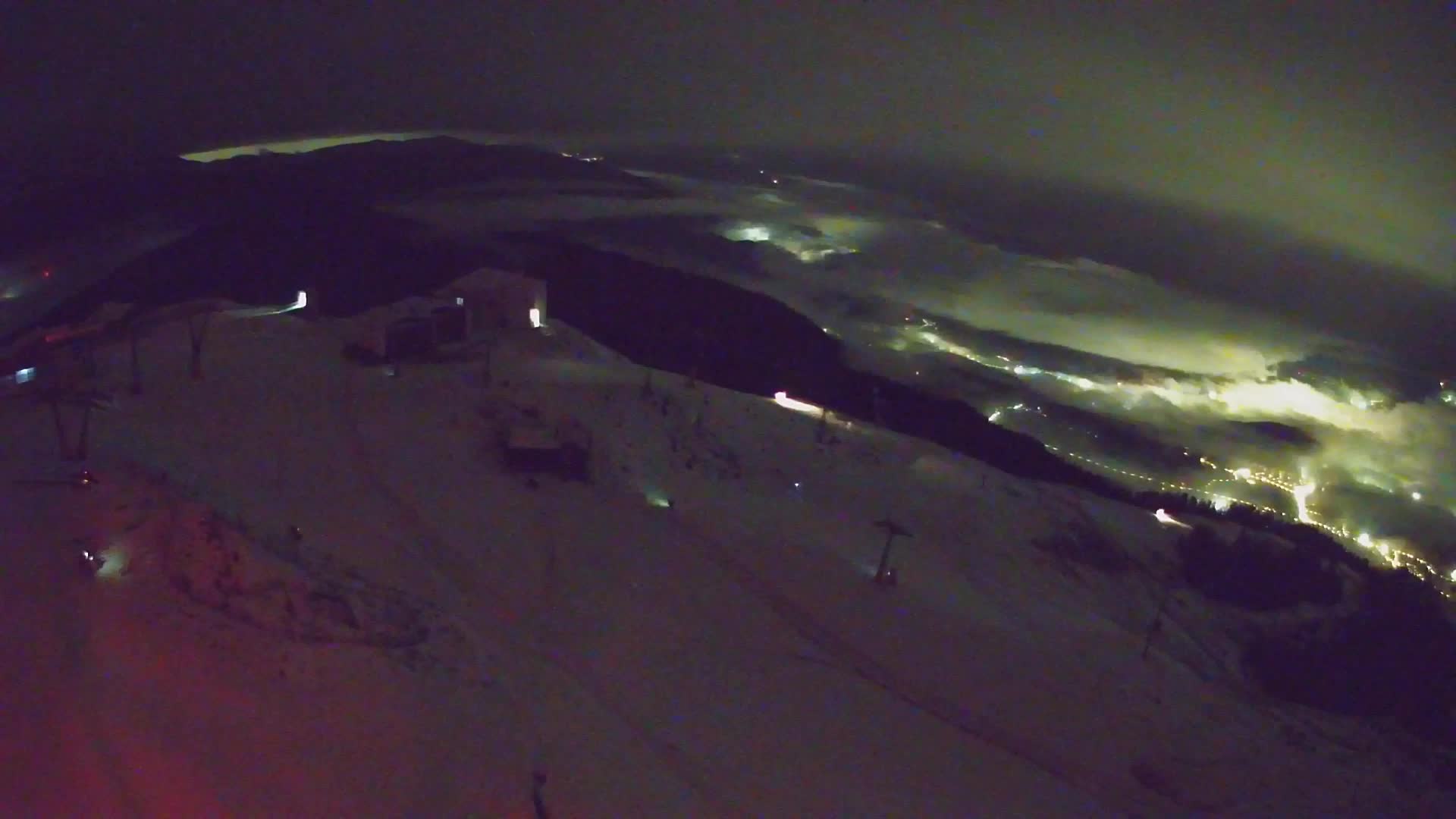 Cima estación de esquí Kronplatz | vista hacia Brunico