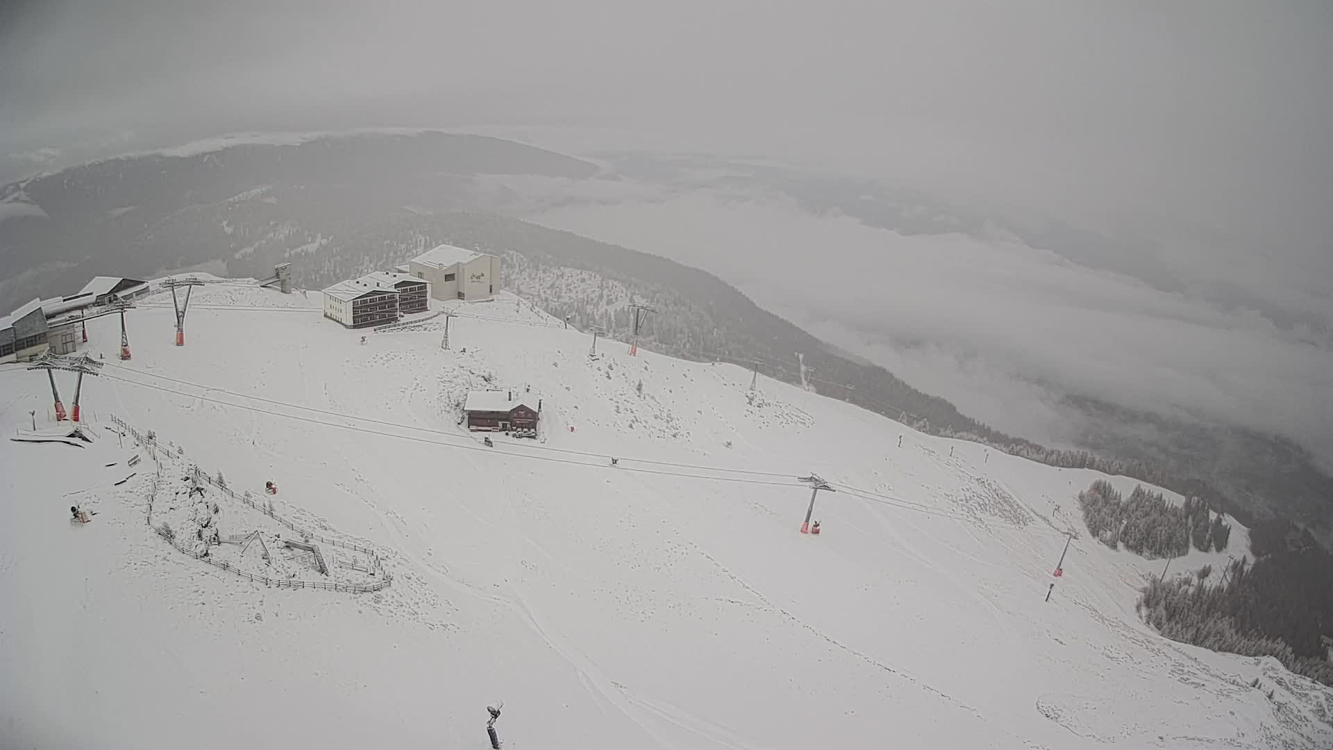 Skigebiet Kronplatz Gipfel | Blick auf Bruneck