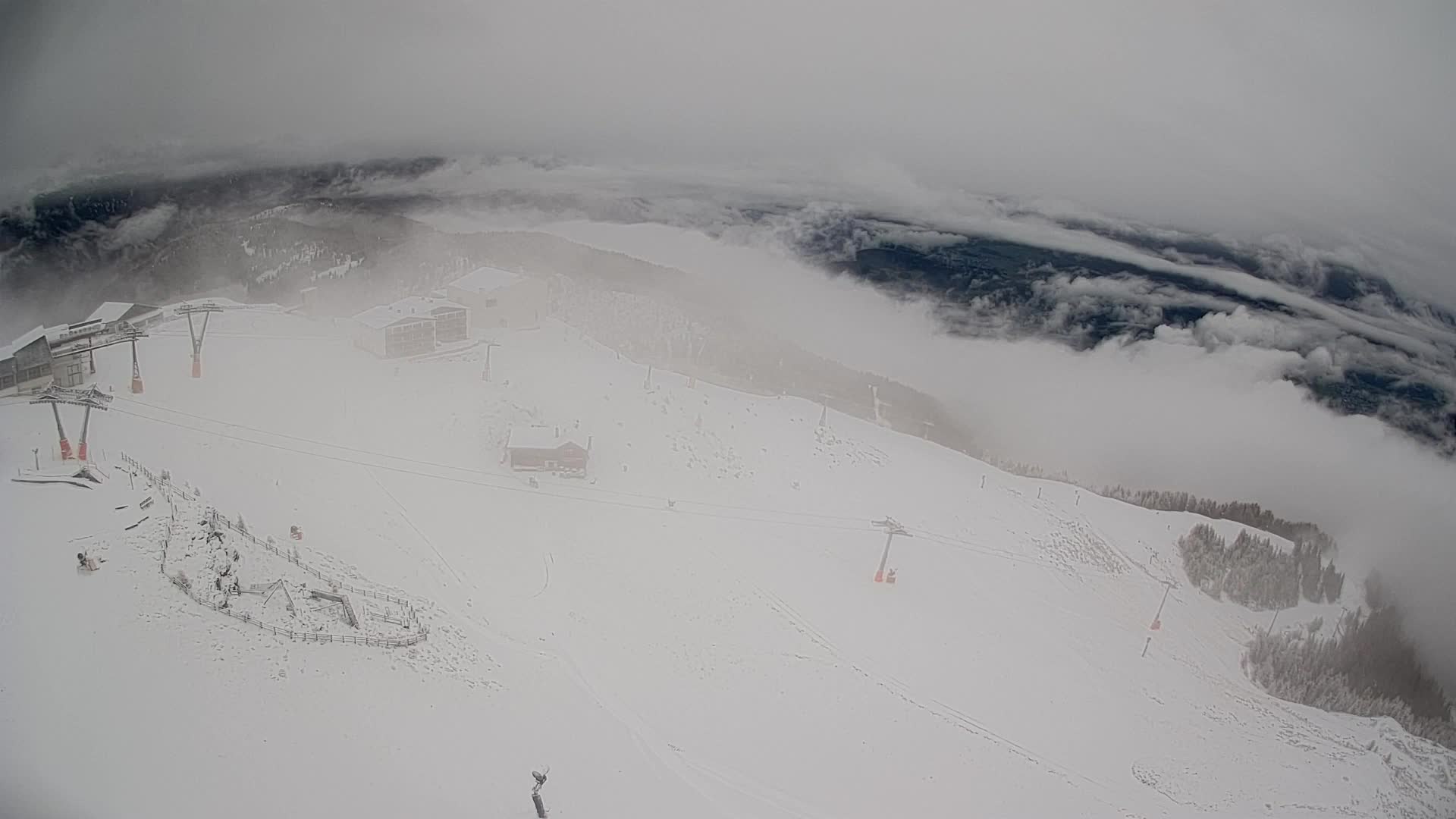 Station de ski Kronplatz sommet | vue sur Brunico