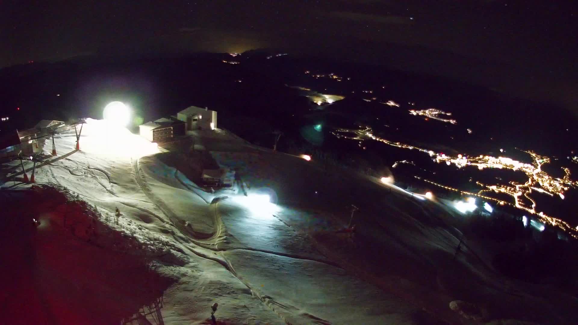 Skigebiet Kronplatz Gipfel | Blick auf Bruneck