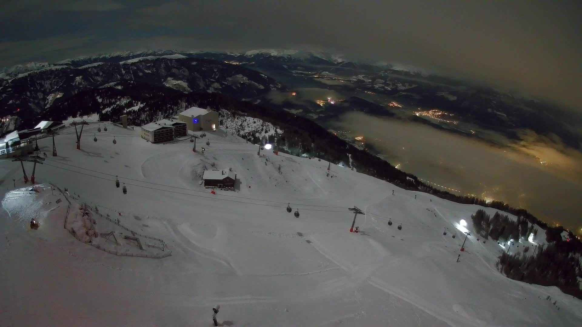 Station de ski Kronplatz sommet | vue sur Brunico