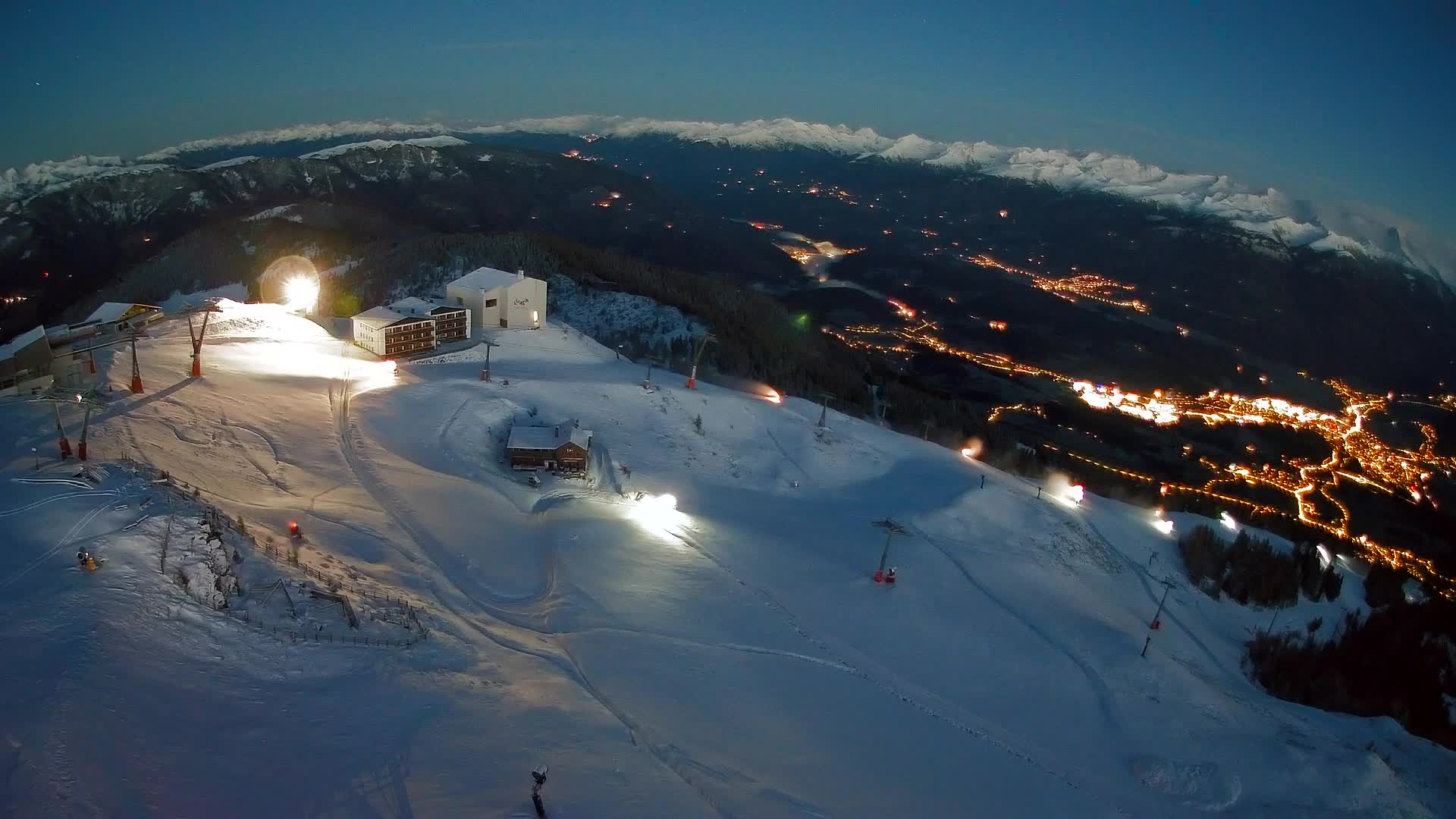 Kronplatz peak Ski resort | view to Bruneck