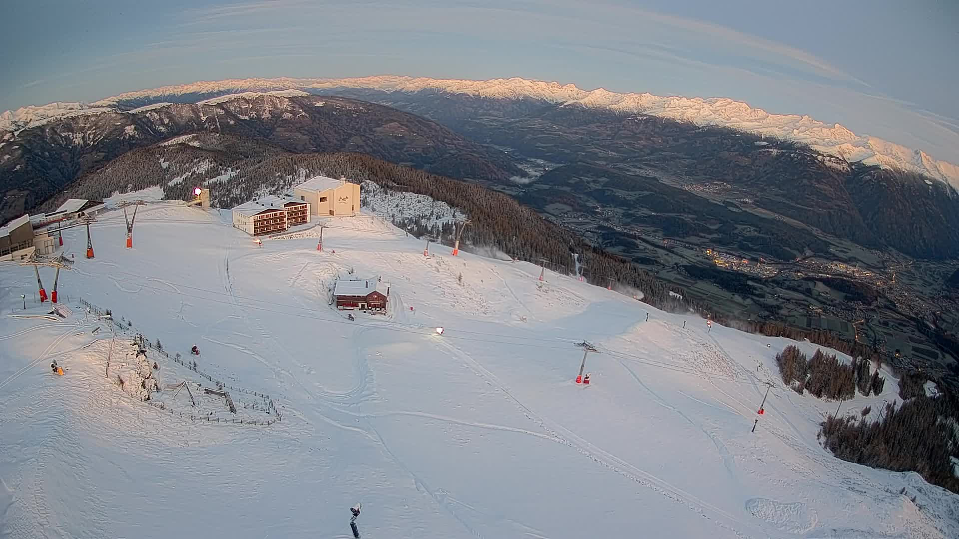 Smučišče Kronplatz – vrh | pogled na Bruneck
