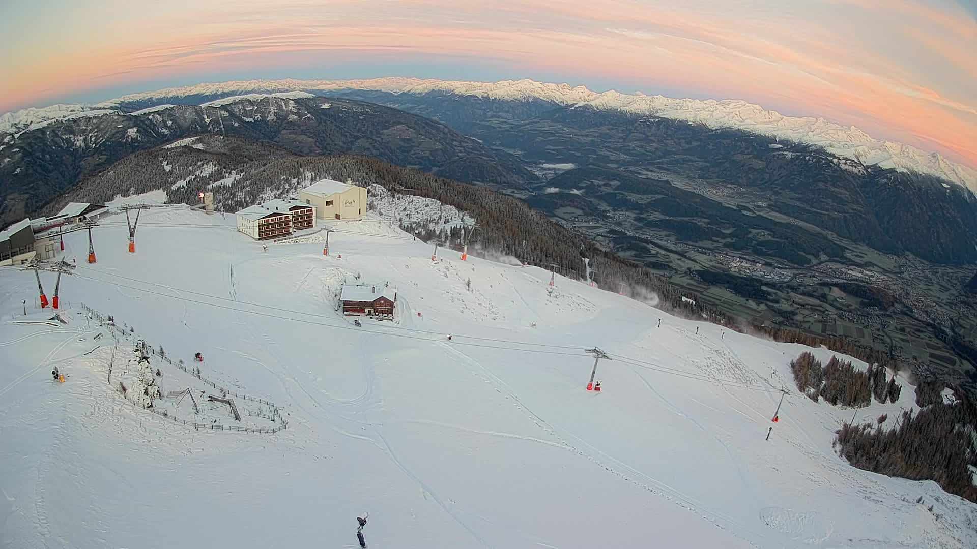 Kronplatz peak Ski resort | view to Bruneck