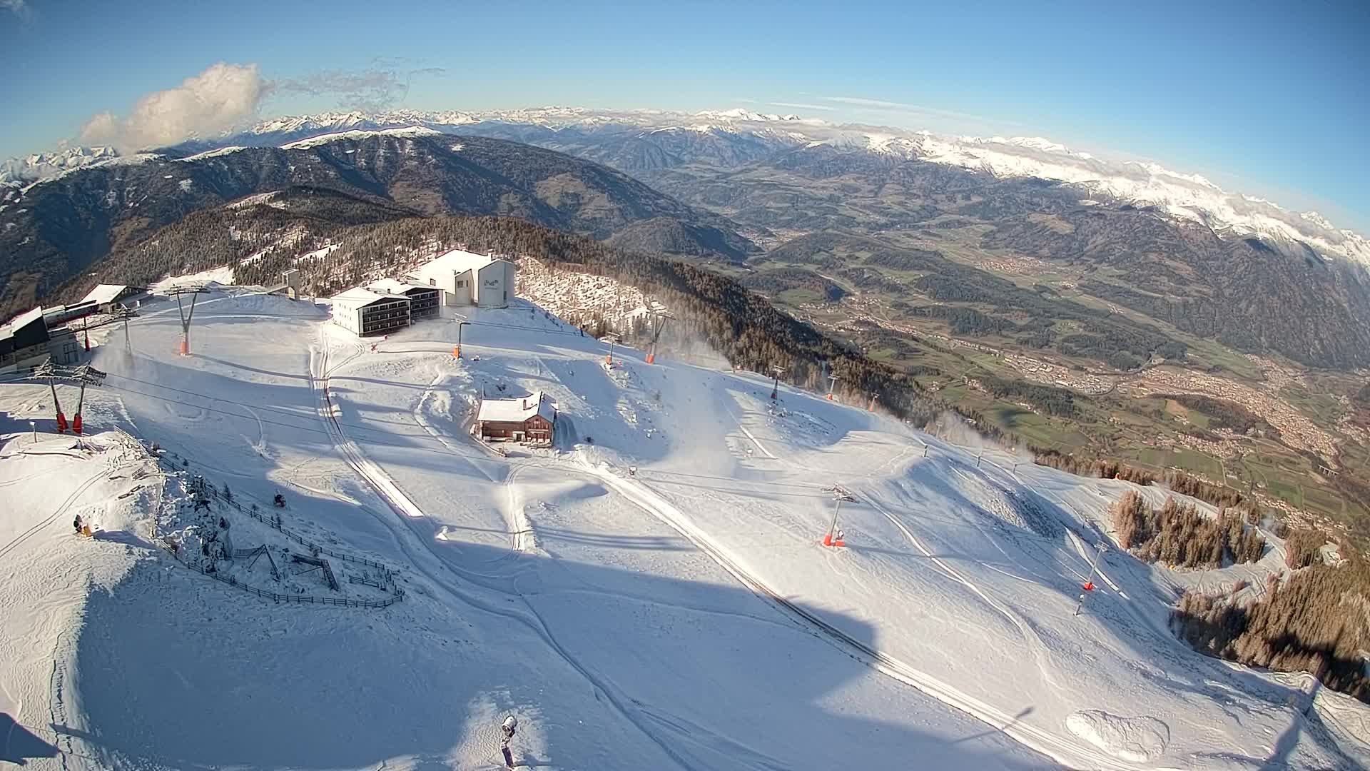 Smučišče Kronplatz – vrh | pogled na Bruneck