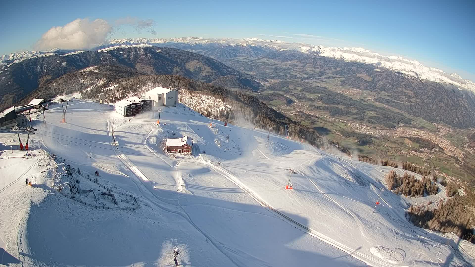 Smučišče Kronplatz – vrh | pogled na Bruneck