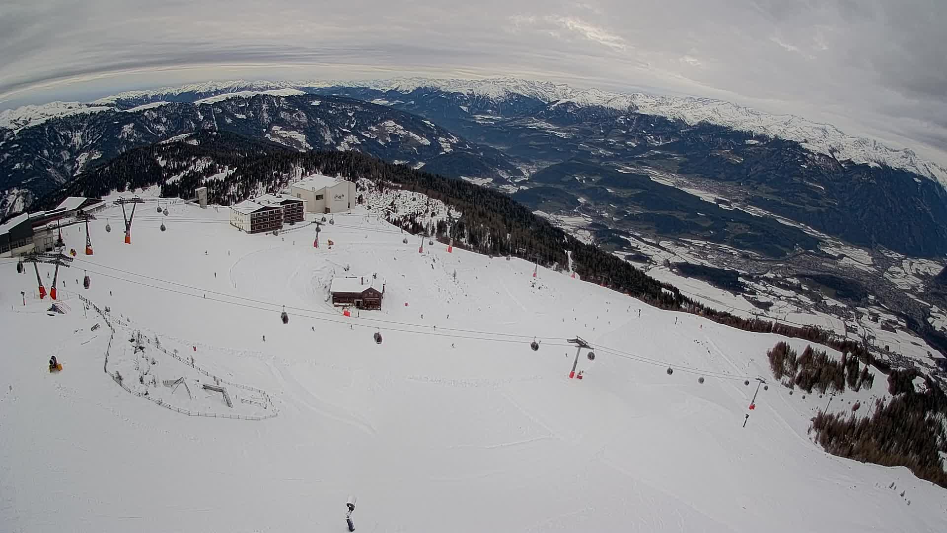 Kronplatz peak Ski resort | view to Bruneck