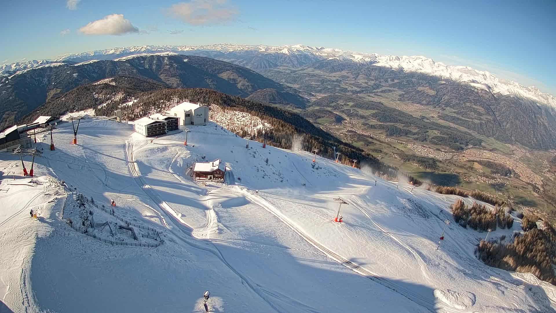 Smučišče Kronplatz – vrh | pogled na Bruneck
