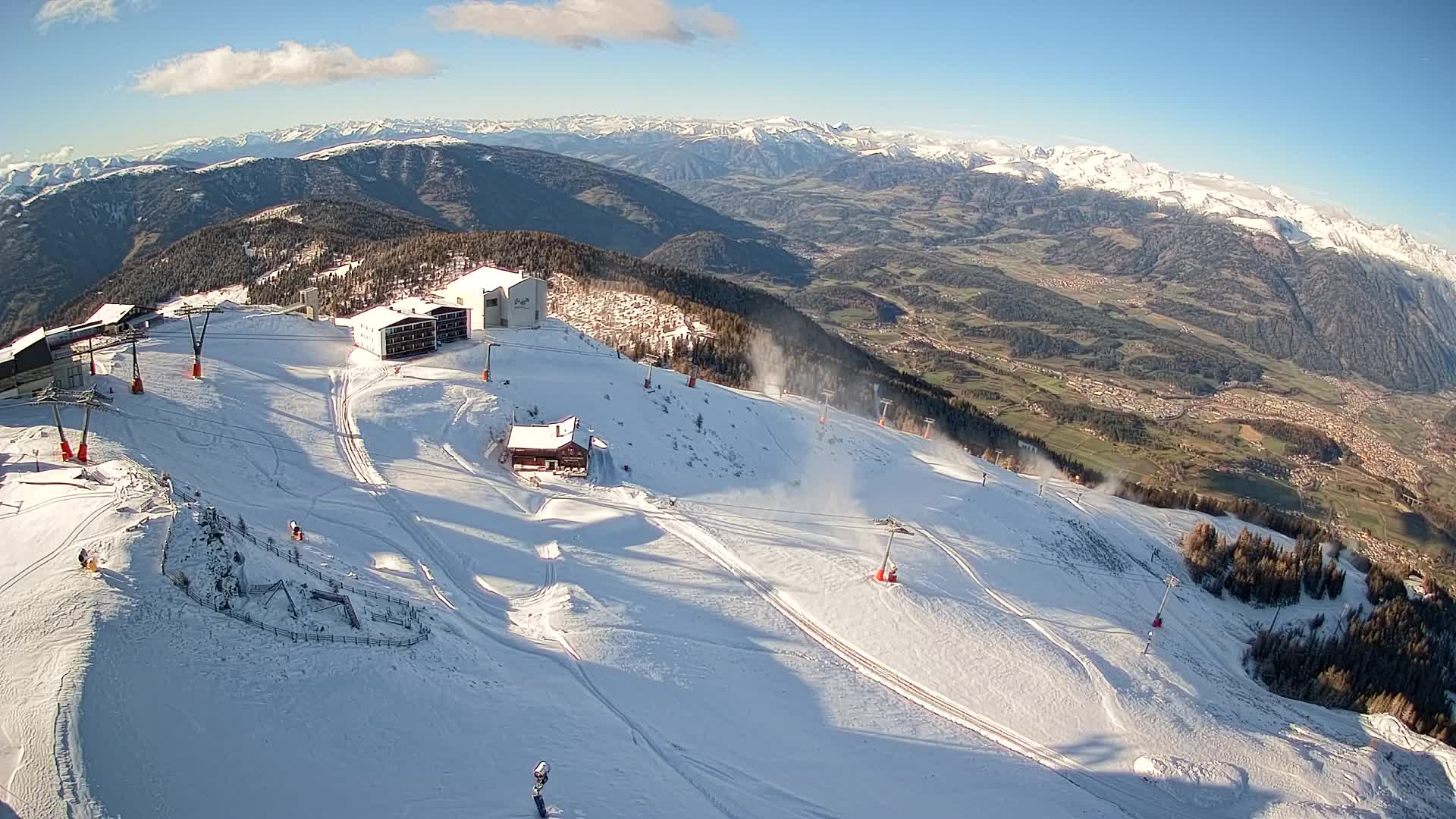 Kronplatz peak Ski resort | view to Bruneck