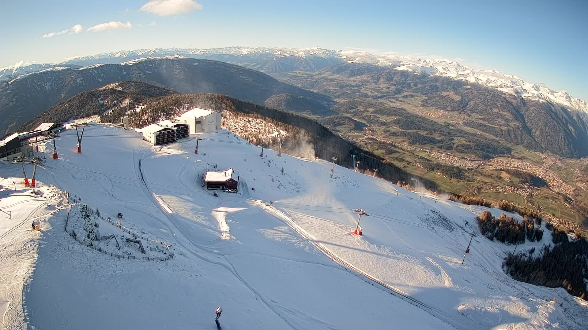 Smučišče Kronplatz – vrh | pogled na Bruneck