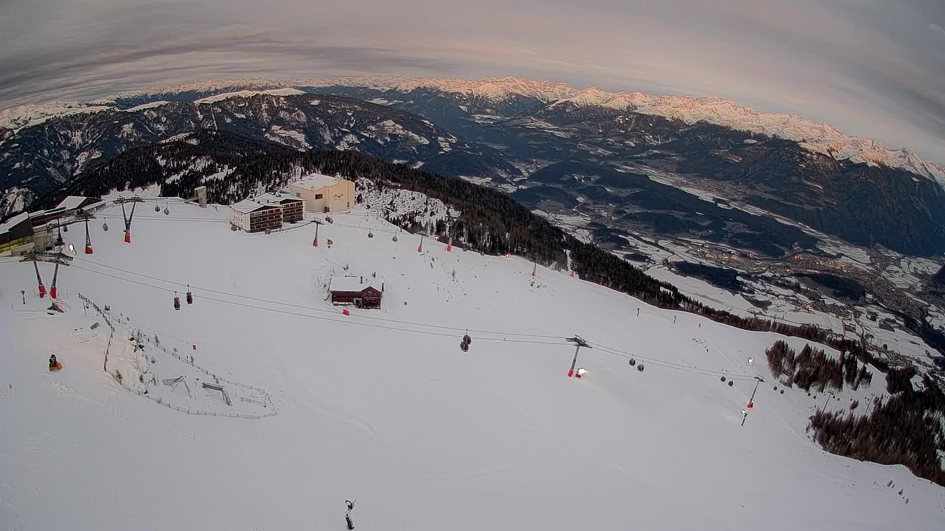 Kronplatz peak Ski resort | view to Bruneck