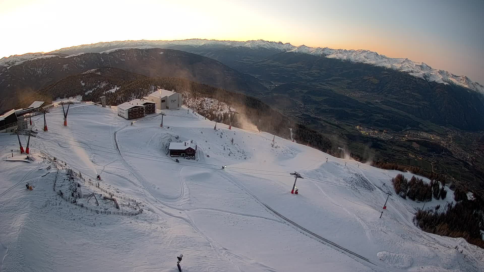 Kronplatz peak Ski resort | view to Bruneck