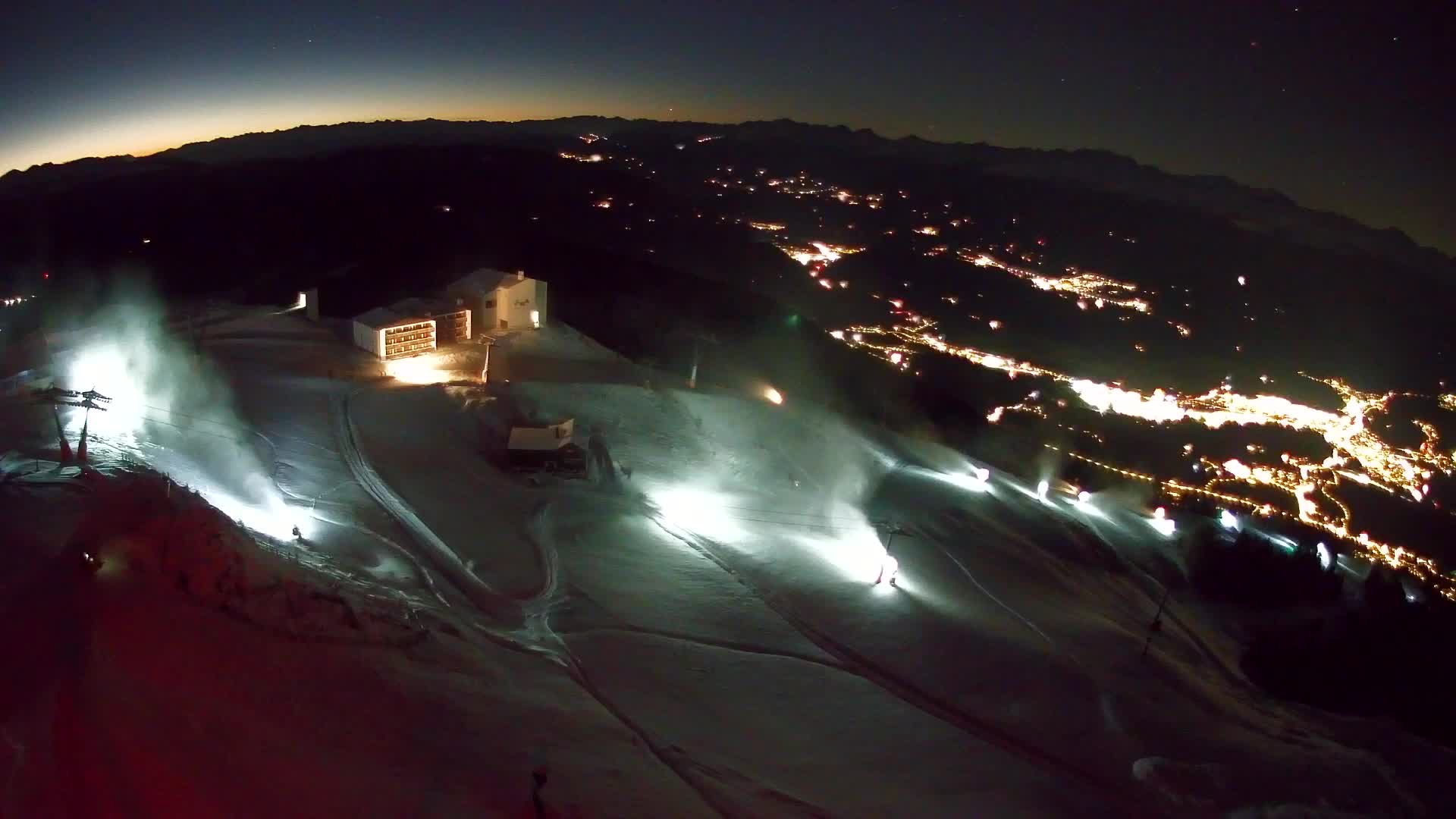 Kronplatz peak Ski resort | view to Bruneck