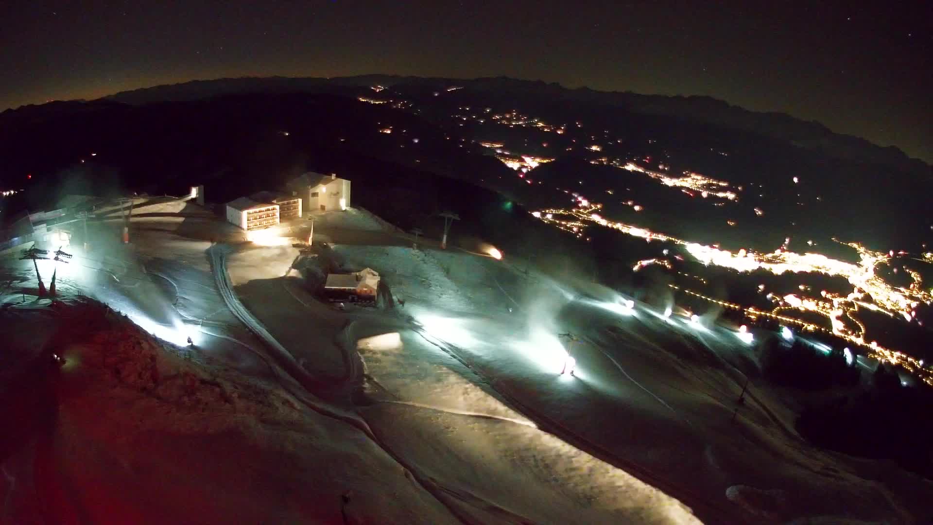 Station de ski Kronplatz sommet | vue sur Brunico