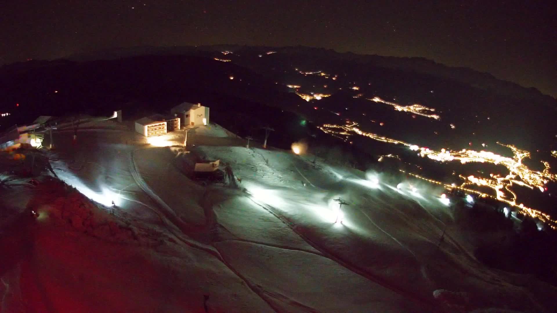 Skigebiet Kronplatz Gipfel | Blick auf Bruneck
