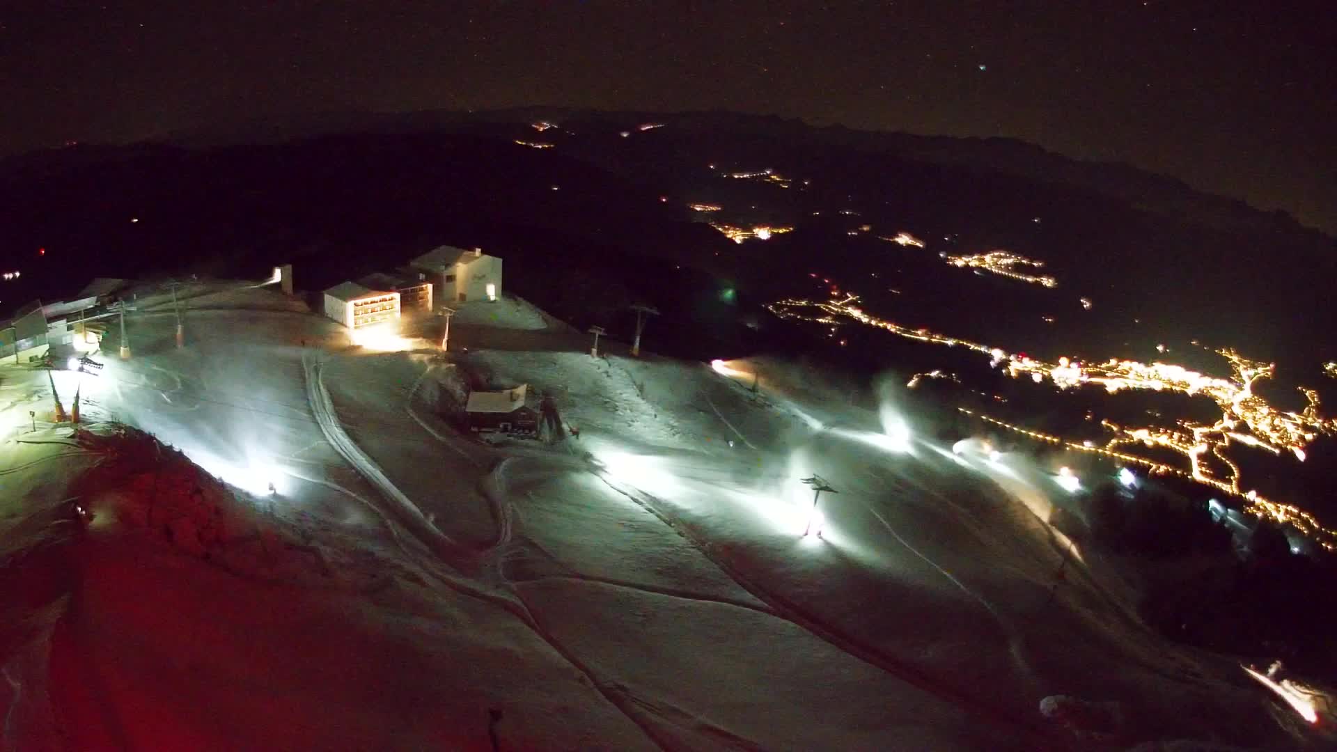 Station de ski Kronplatz sommet | vue sur Brunico