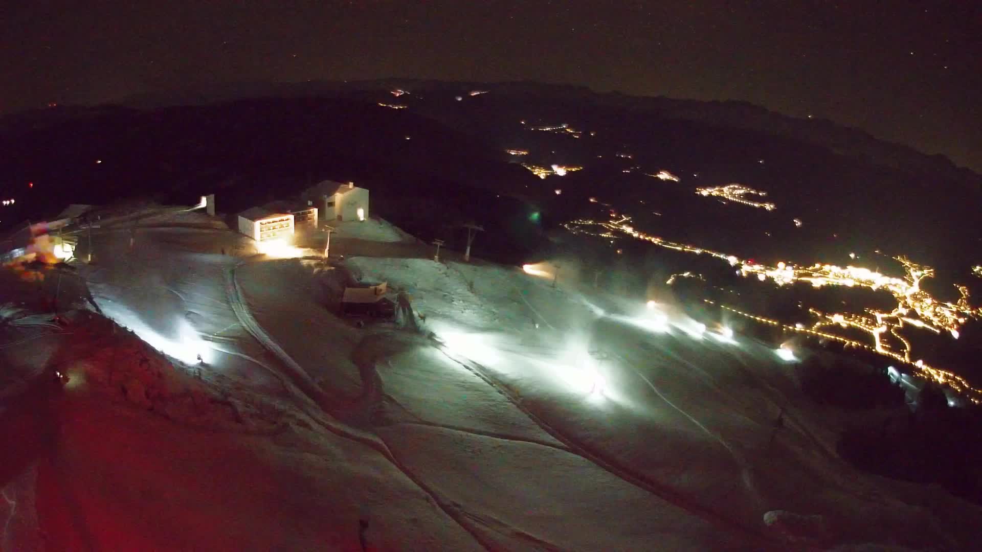 Station de ski Kronplatz sommet | vue sur Brunico