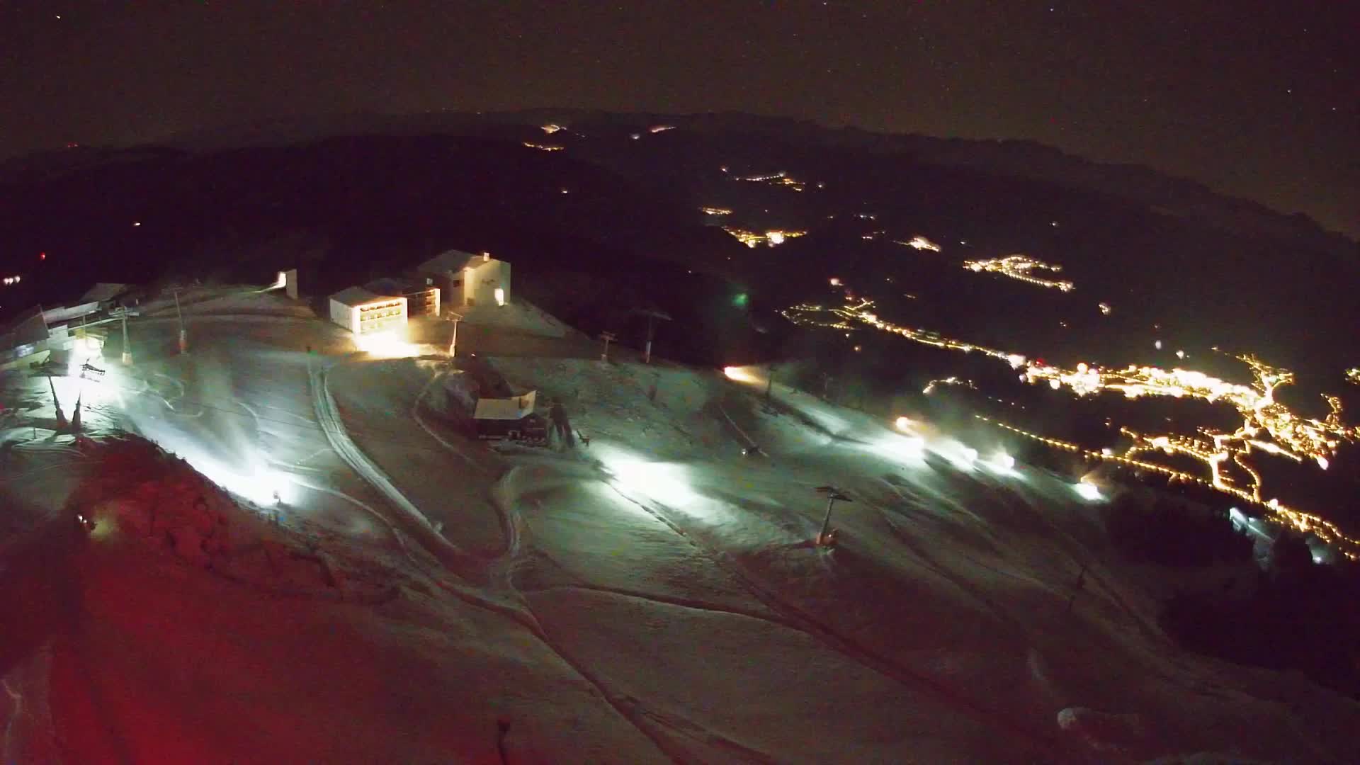 Station de ski Kronplatz sommet | vue sur Brunico