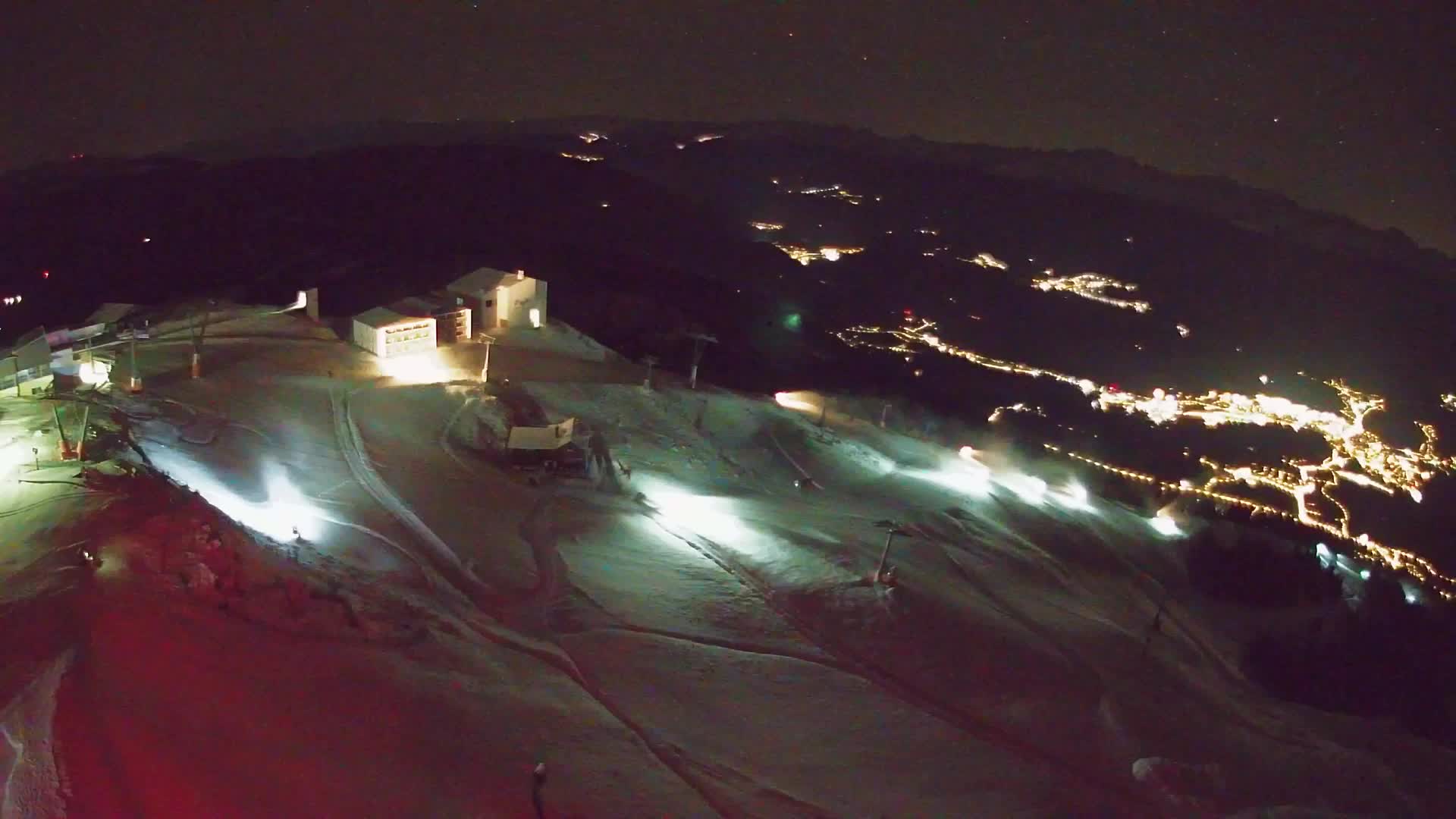 Station de ski Kronplatz sommet | vue sur Brunico