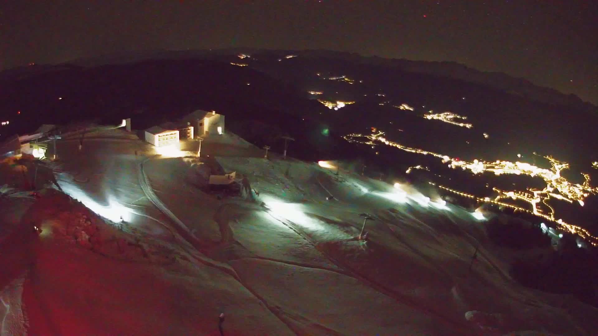 Station de ski Kronplatz sommet | vue sur Brunico