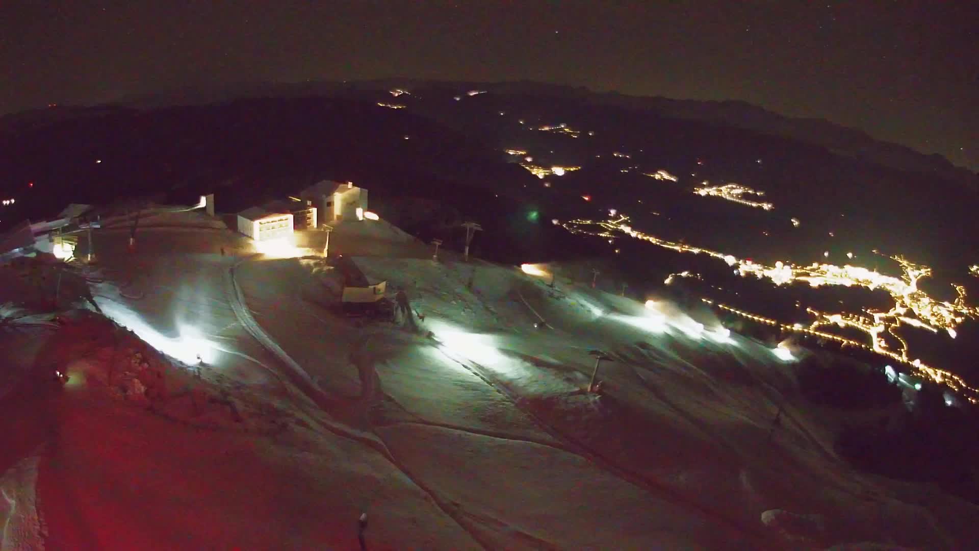 Station de ski Kronplatz sommet | vue sur Brunico