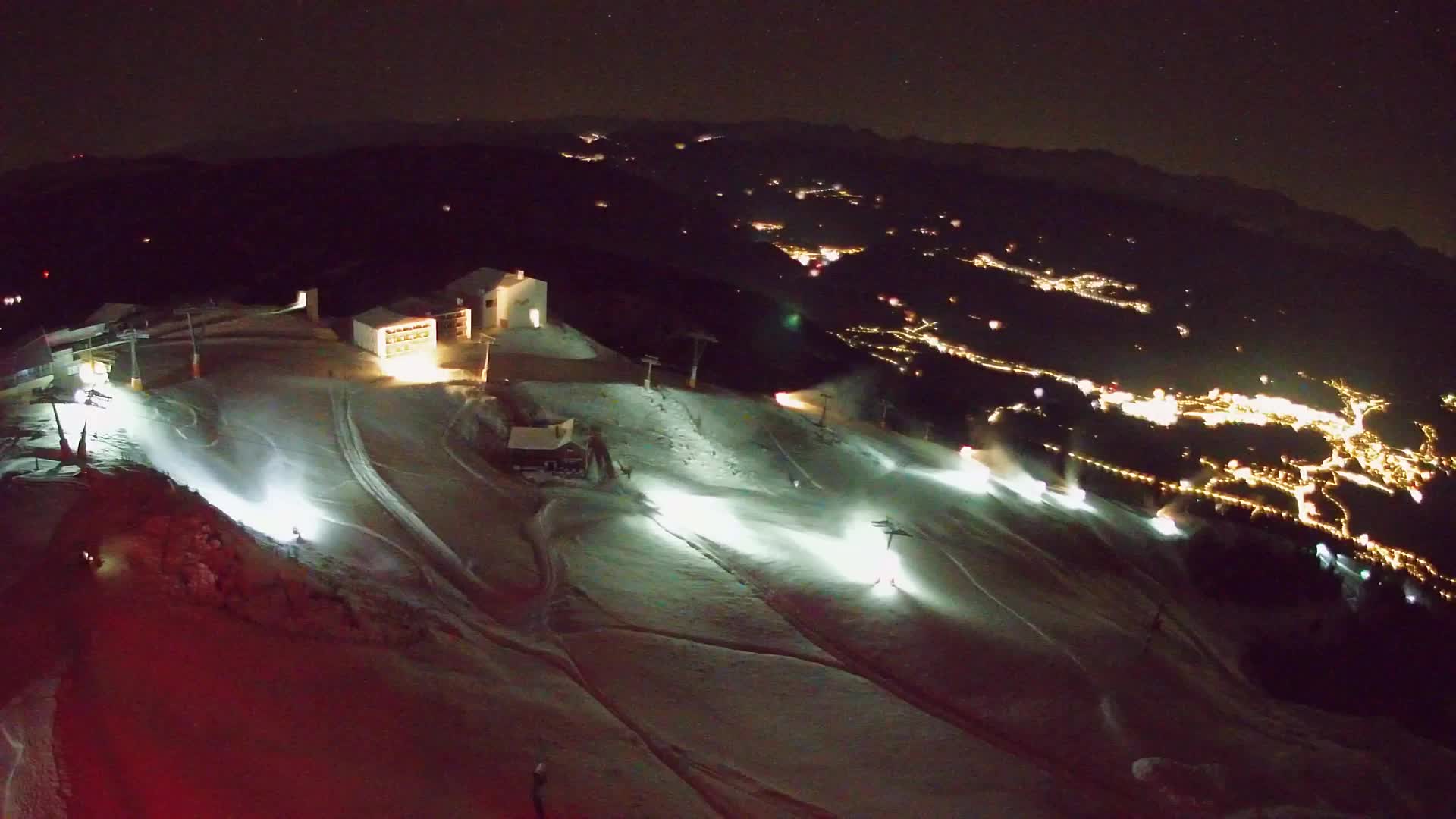 Station de ski Kronplatz sommet | vue sur Brunico