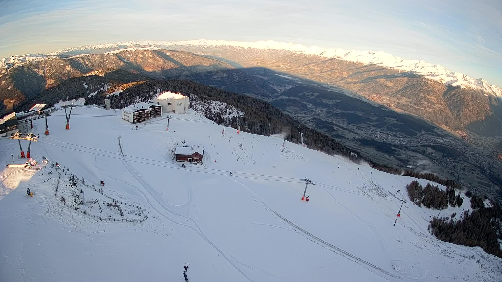 Kronplatz peak Ski resort | view to Bruneck