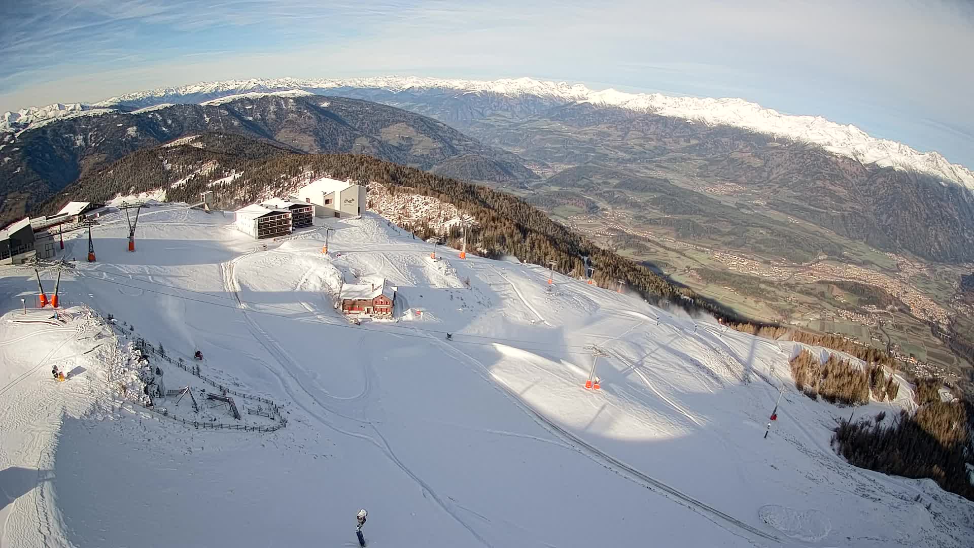 Smučišče Kronplatz – vrh | pogled na Bruneck