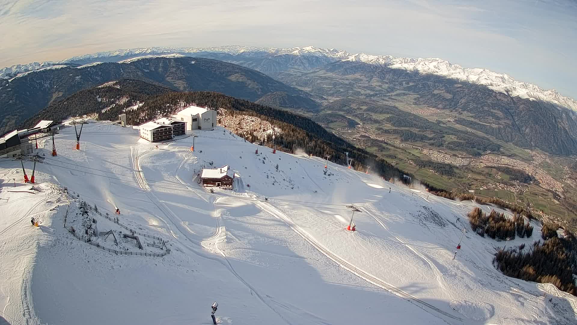 Stazione sciistica di Plan de Corones | vista su Brunico