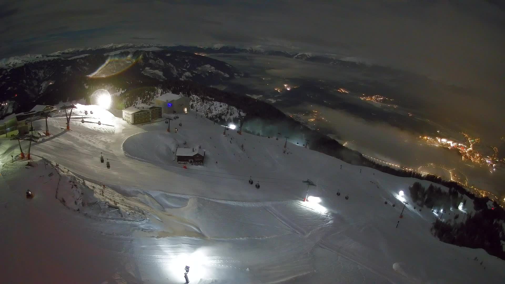 Station de ski Kronplatz sommet | vue sur Brunico