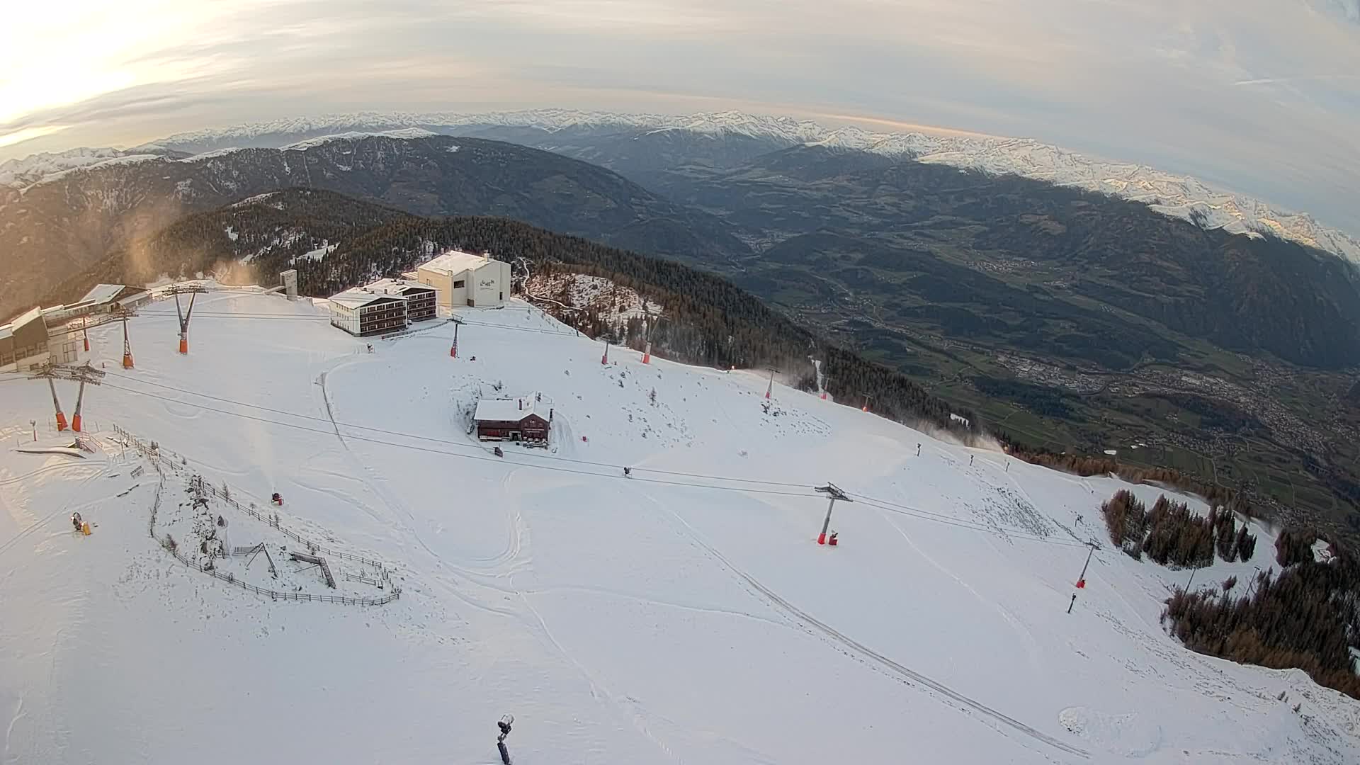Kronplatz peak Ski resort | view to Bruneck